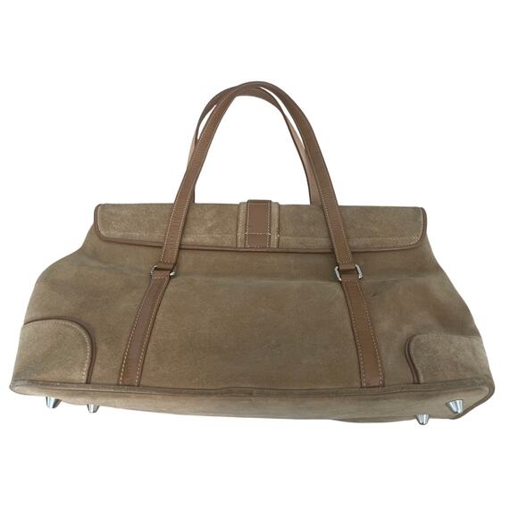 Vintage Authentic Coach Suede Brown Leather Bag Purse Y2K Classic - Picture 2 of 8